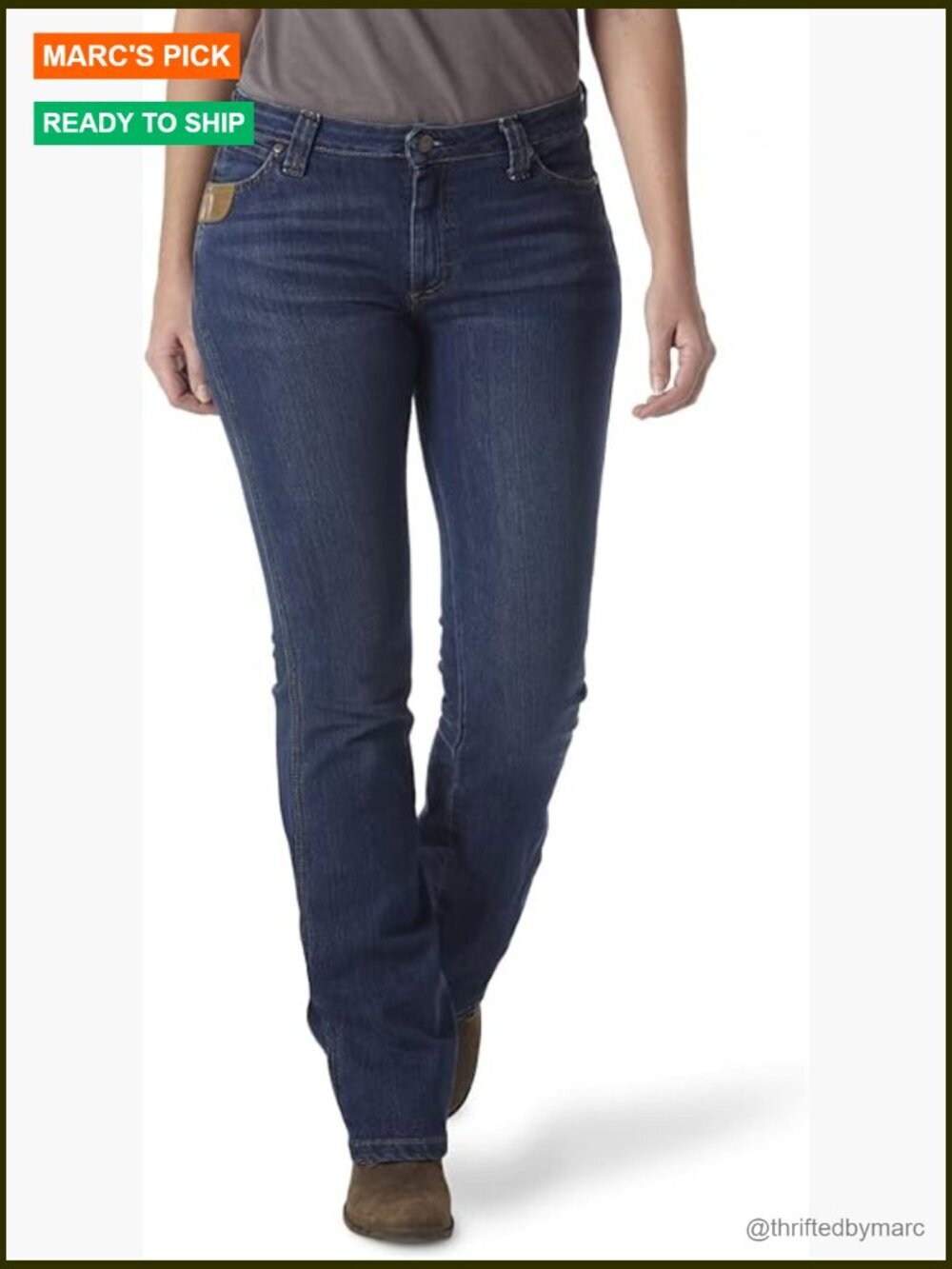 Boot Cut Work Pants with Stretch, Regular Fit, 34 Inseam